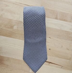 Tommy Hilfiger Mens Silk Blue & White Necktie